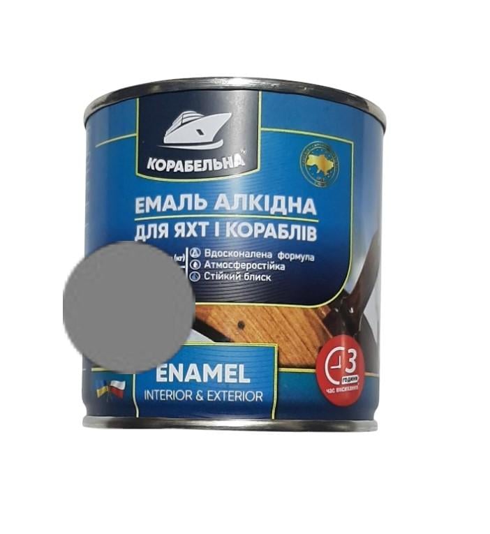 Эмаль алкидная Корабельная 0,9 кг Темно-серый (34640971)