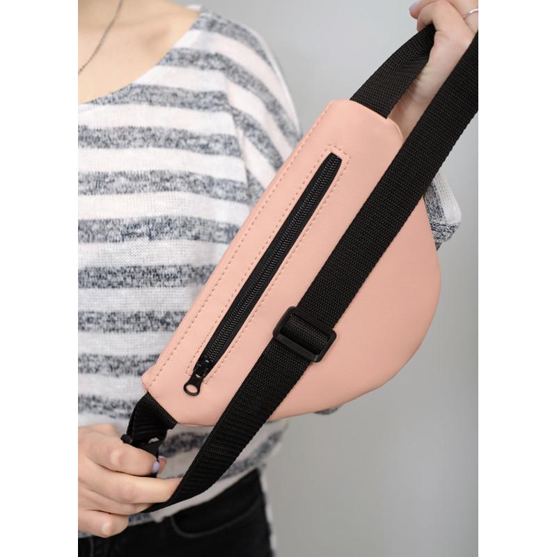 Сумка бананка на пояс Sambag Marina MSG 24x15x8 см Пудровый - фото 2 Сумка бананка на пояс Sambag Marina MSG 24x15x8 см Пудровый - фото 2