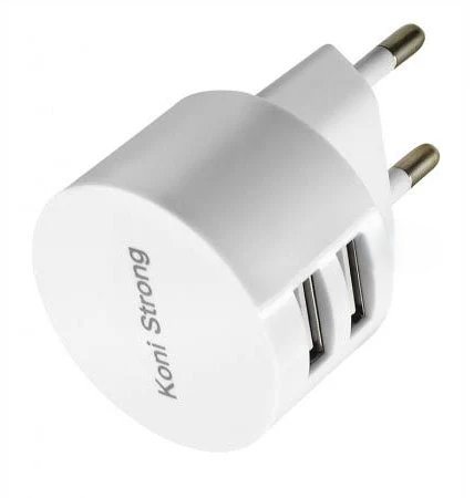 Зарядное устройство KONI STRONG KS74 Lightning cable 2хUSB 2.1A 10,5W White (7359303) Зарядное устройство KONI STRONG KS74 Lightning cable 2хUSB 2.1A 10,5W White (7359303)