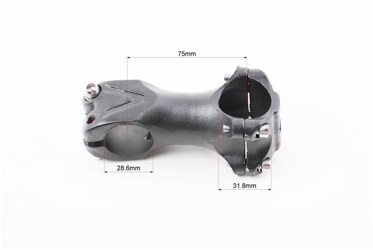 Вынос руля MTB алюминиевый 28,6x31,8х75 мм Черный (VB-406957) - фото 2