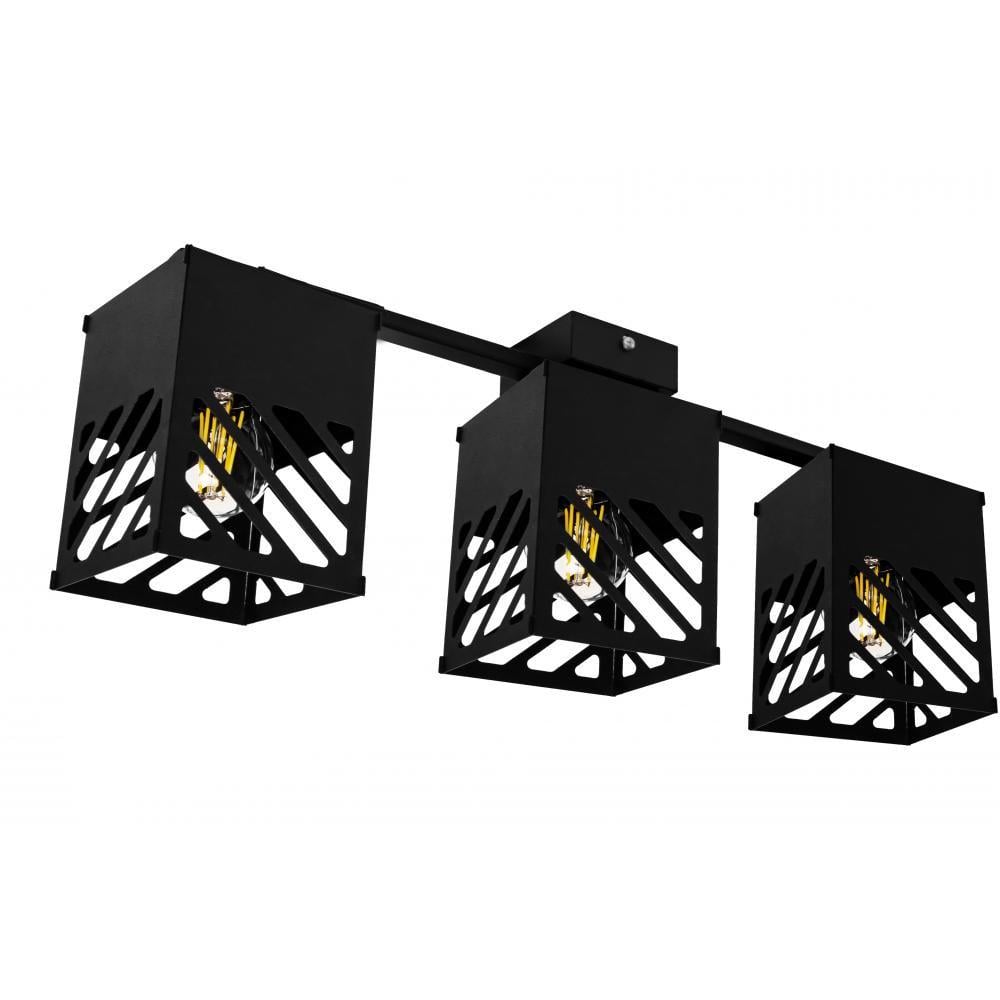 Люстра MSK Electric Urban на три плафона Черный (NL2410-3BK)