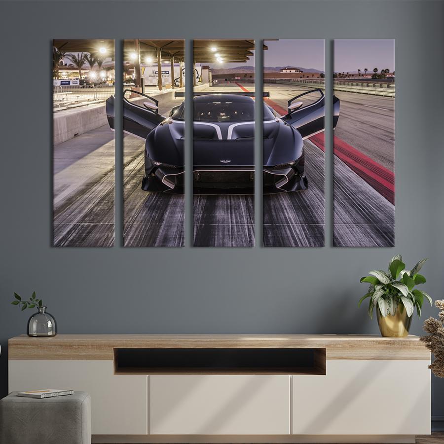 Картина на полотні Модний автомобіль Aston Martin Vulcan 87x50 см (1410-51)