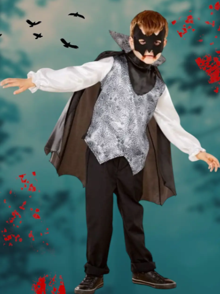 Костюм на Хэллоуин для мальчика Вампир S Черно-серый (305500) - фото 2 Костюм на Хэллоуин для мальчика Вампир S Черно-серый (305500) - фото 2