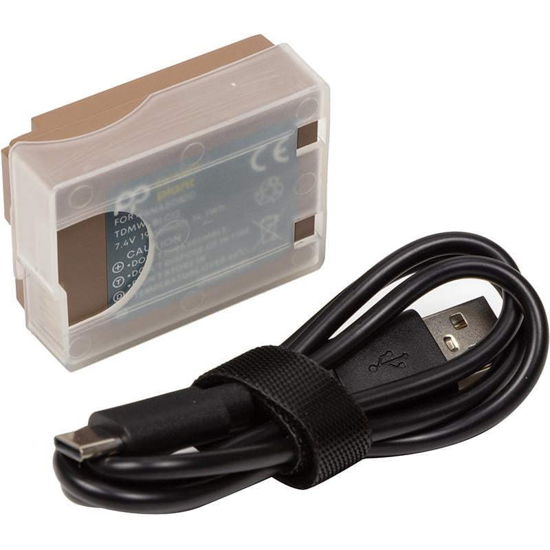 Аккумулятор Power Panasonic TDMW-BLC12 1900mAh с кабелем Type-C