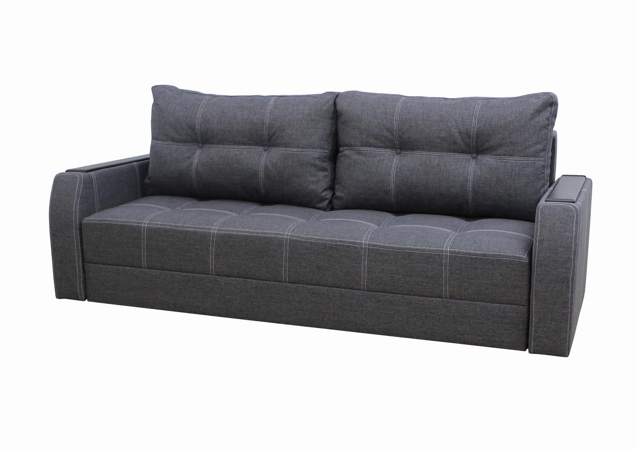 Диван Garnitur.plus Барон 95х250х100 см Темно-сірий (DP-92)