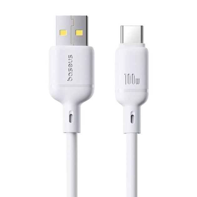 Кабель Baseus Silky Series Cable USB to Type-C 100W 2m P10377703213-01 White