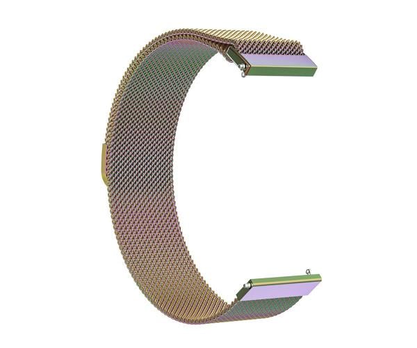 Ремешок универсальный металлический Milanese Magnetic для смарт-часов 20 мм Градиент