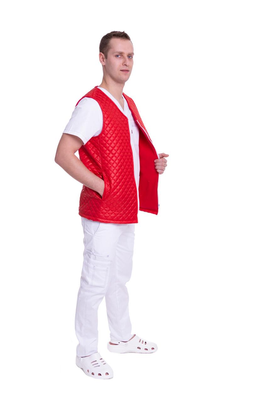 Жилет медичний чоловічий теплий TopLine Юкон р. 44 Червоний (31500-(44)черв.) - фото 2 Жилет медичний чоловічий теплий TopLine Юкон р. 44 Червоний (31500-(44)черв.) - фото 2