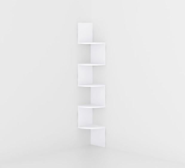 Полка для книг для хранения на 5 ячеек 200х1224х200 мм Белый (275275)