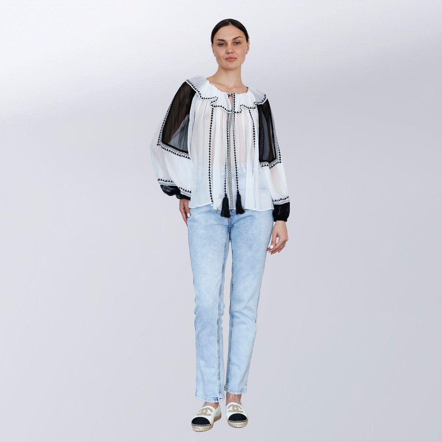 Блузка жіноча повсякденна Ulla Johnson S Білий (2797308097) - фото 2 Блузка жіноча повсякденна Ulla Johnson S Білий (2797308097) - фото 2