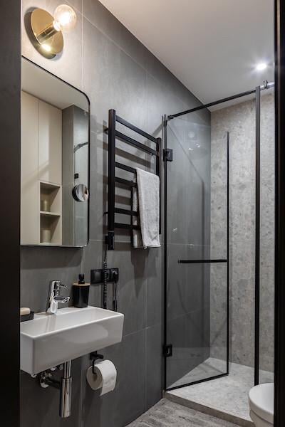 Полотенцесушитель S-Mix Tristar 800х530 мм Черный (1150276404) - фото 4 Полотенцесушитель S-Mix Tristar 800х530 мм Черный (1150276404) - фото 4