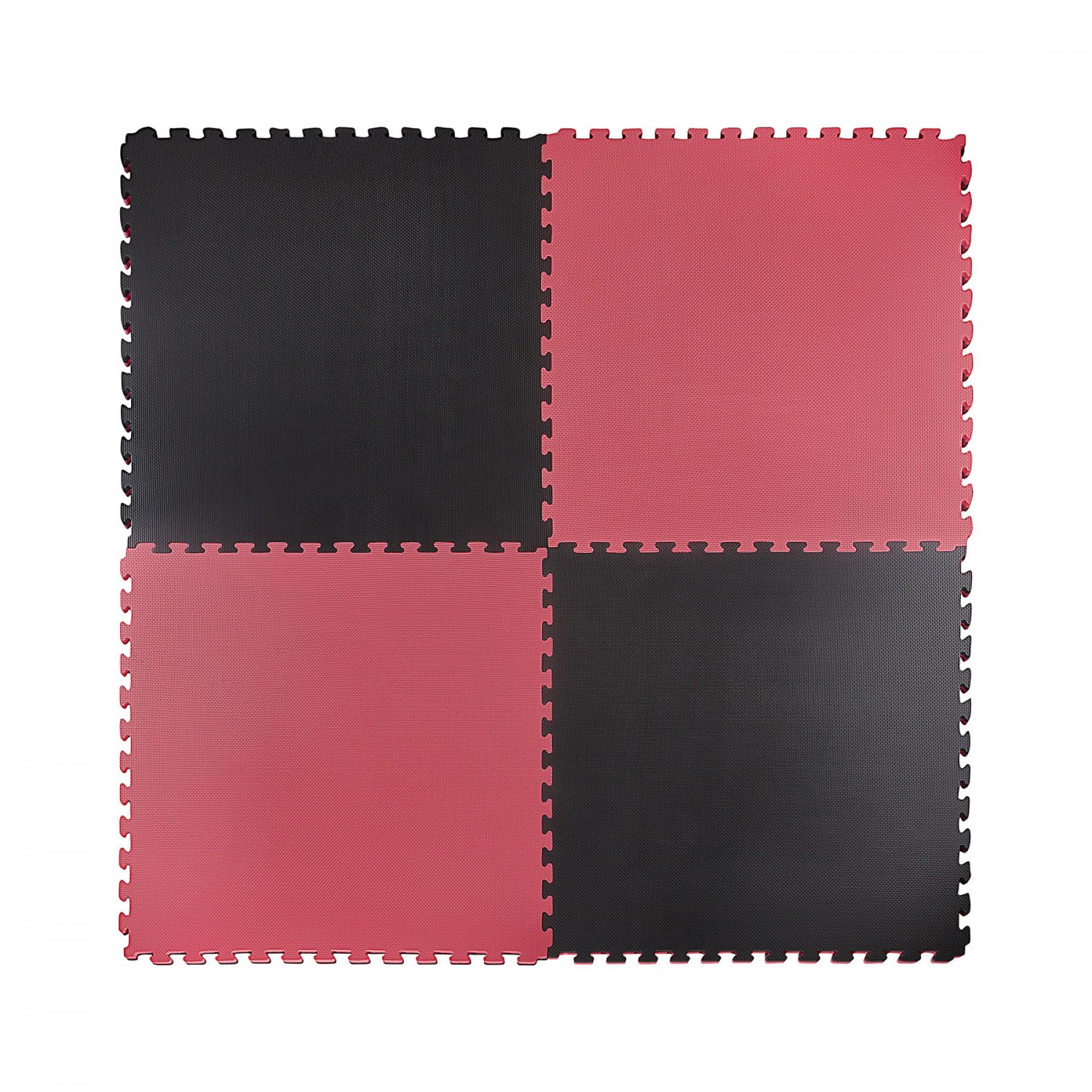 Мат-пазл 4FIZJO Mat Puzzle EVA 100x100x4 см Black/Red (20370)