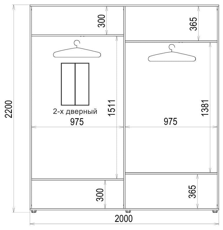 Шафа-купе Luхe 2 двері ДСП/Піскоструй малюнок 53 CLS-II 2000х2200х600 мм Венге (29730) - фото 4 Шафа-купе Luхe 2 двері ДСП/Піскоструй малюнок 53 CLS-II 2000х2200х600 мм Венге (29730) - фото 4