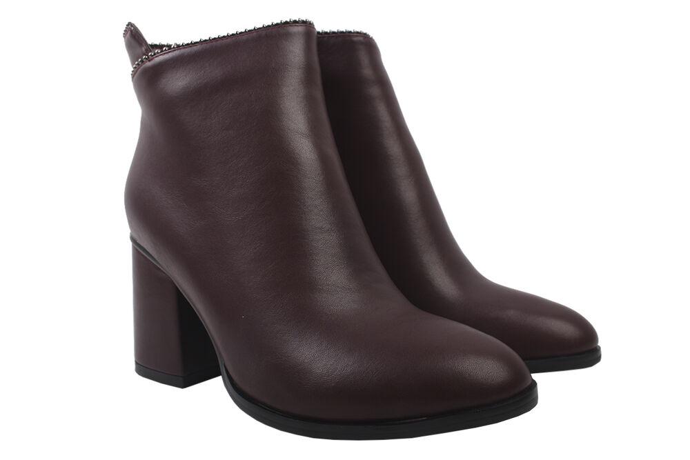 Ботильоны женские Liici из эко-кожи р. 40 Бордовый (45-9DH)