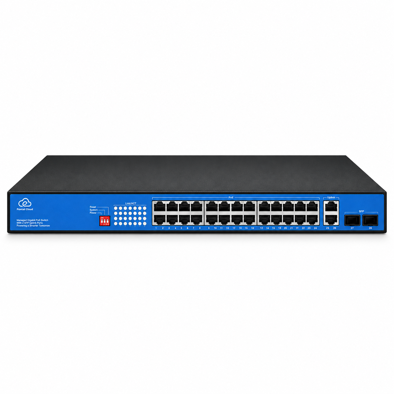Коммутатор Ewind EW-ES3028CG-AP неуправляемый 28-портовый PoE 2-400 Вт для настольной установки (EW-ES3028CG-AP)