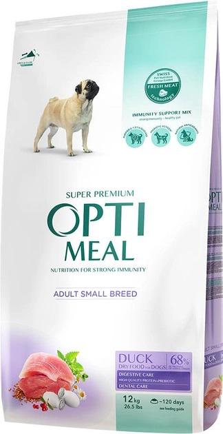 Корм сухой для взрослых собак Optimeal малых пород со вкусом утки 12 кг - фото 1