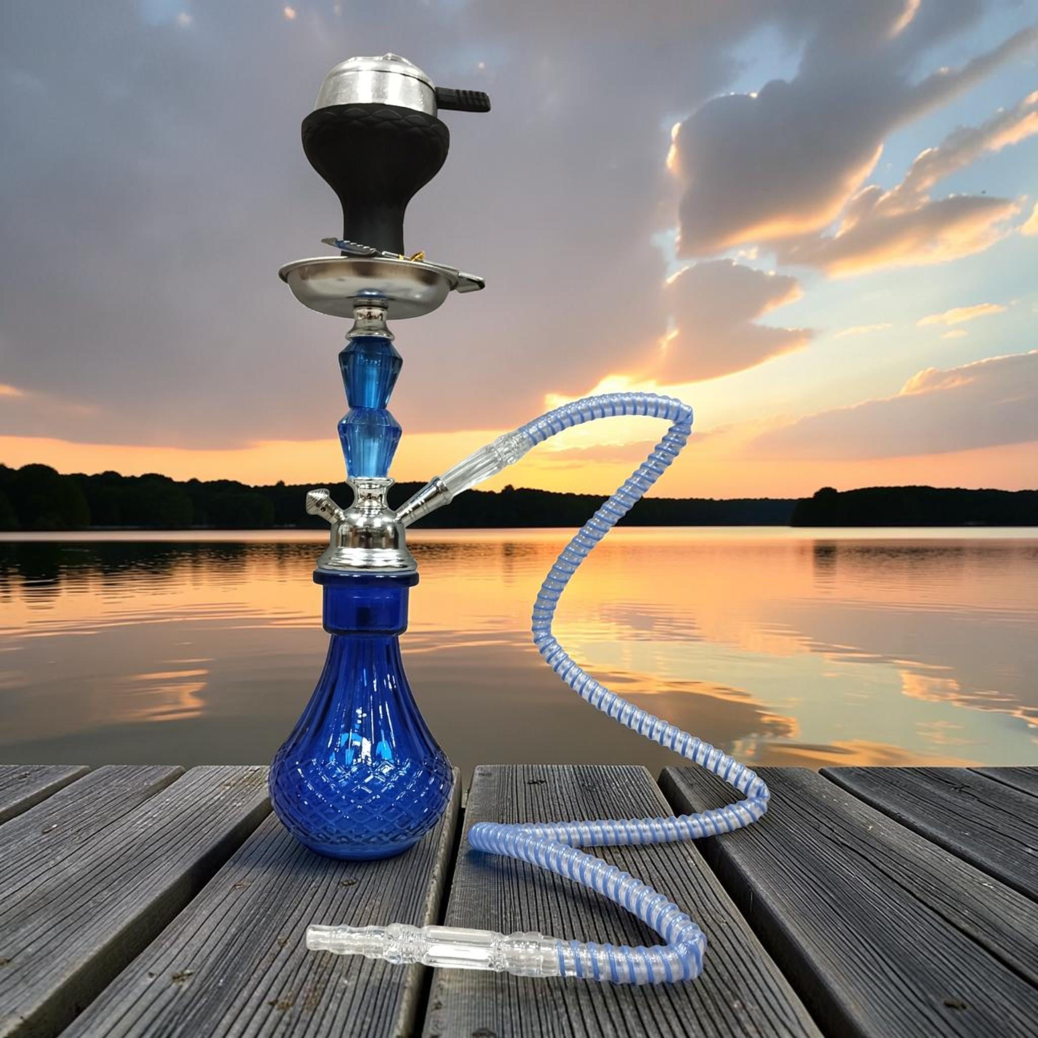 Кальян Hookah Amal 0011-1 Plus на 1 особу 41 см Blue (11864P)