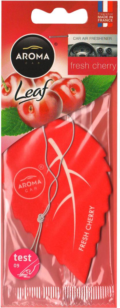 Ароматизатор Aroma Car Leaf Fresh Cherry подвесной лист Ароматизатор Aroma Car Leaf Fresh Cherry подвесной лист