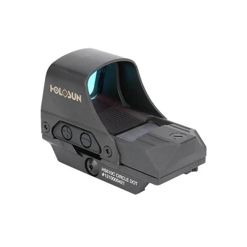 Коллиматорный прицел Holosun Open Reflex HS510C 2 MOA+65 MOA с солнечной батареей быстросъемный крепеж на Weaver (612036) - фото 4 Коллиматорный прицел Holosun Open Reflex HS510C 2 MOA+65 MOA с солнечной батареей быстросъемный крепеж на Weaver (612036) - фото 4