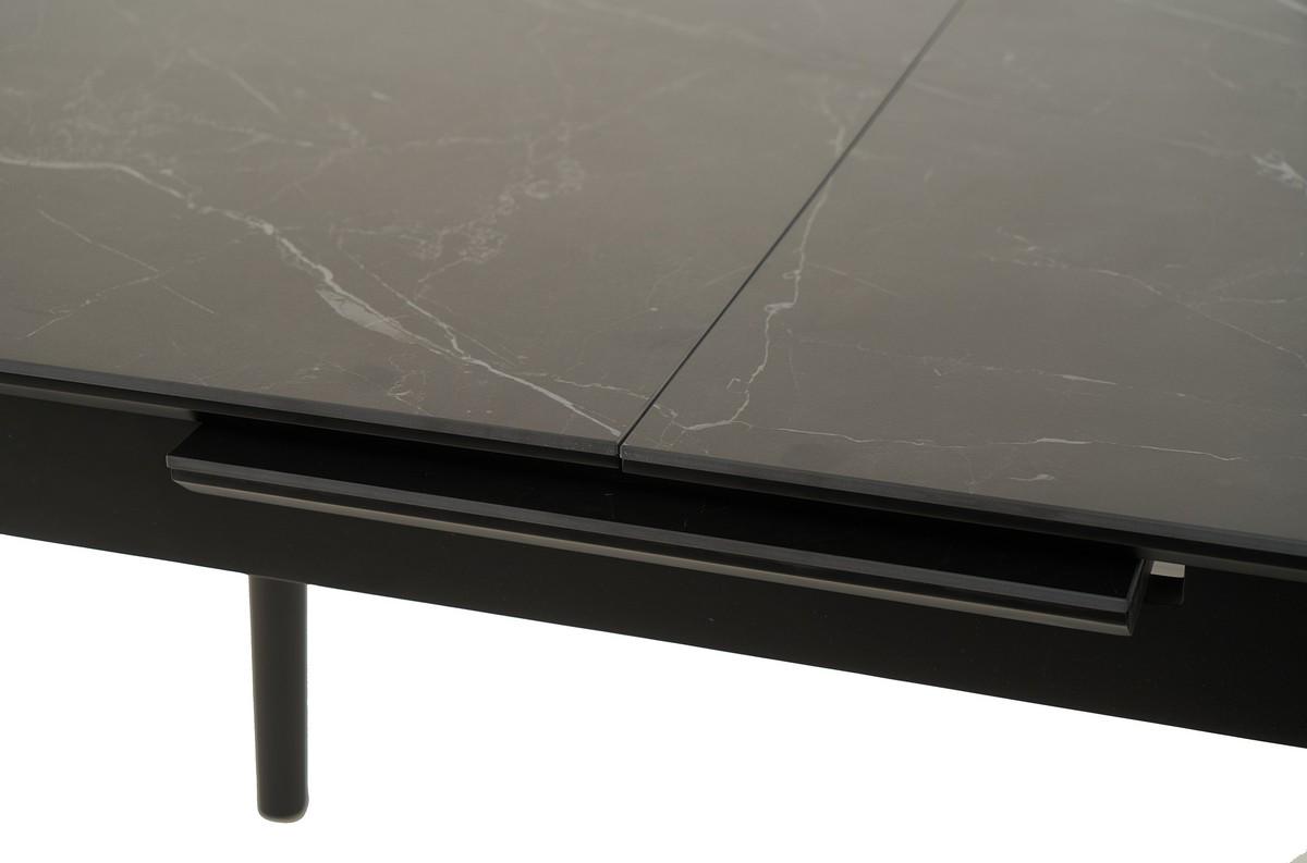 Стіл обідній розсувний Vetro Mebel 900-1200x750x760 мм Чорний онікс/Чорний (TМ-87-1) - фото 6