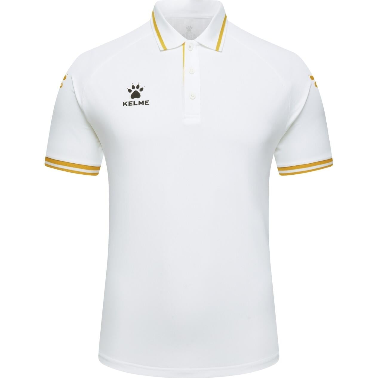 Поло Kelme K-COOL XL Бело-золотой (8451PL1064.9100)