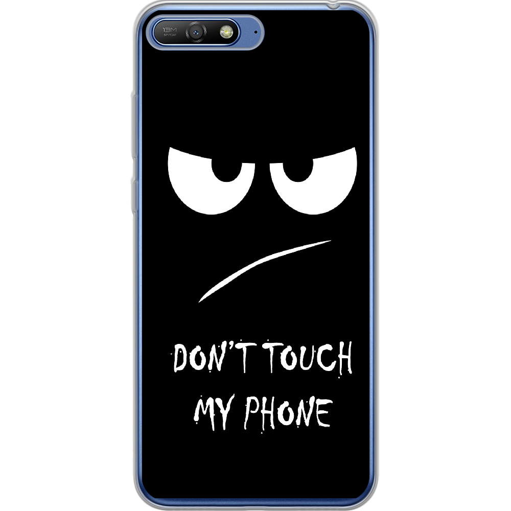 Чехол Boxface Huawei Y6 2018 Don't Touch my Phone Прозрачный силикон (33371-up535-33371)