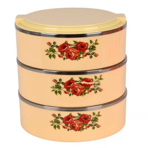 Набір харчових термосів з металевою колбою та подвійними стінками для їжі 3 шт. Yellow Набір харчових термосів з металевою колбою та подвійними стінками для їжі 3 шт. Yellow