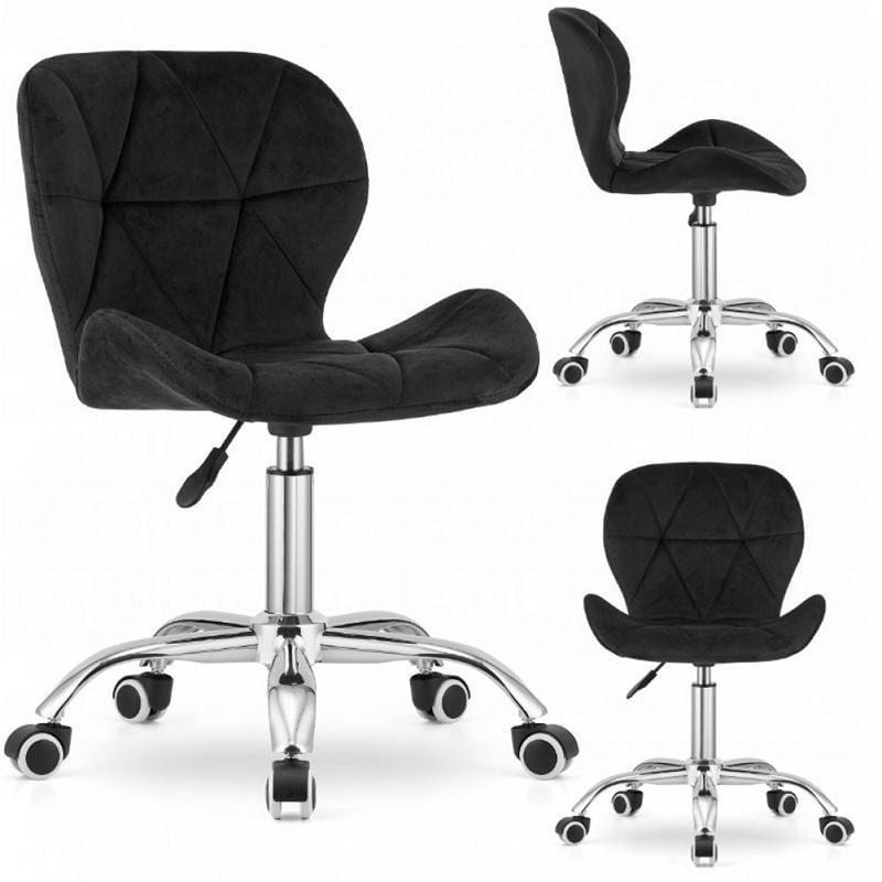 Кресло на колесах велюр Черный (333296) - фото 7 Кресло на колесах велюр Черный (333296) - фото 7