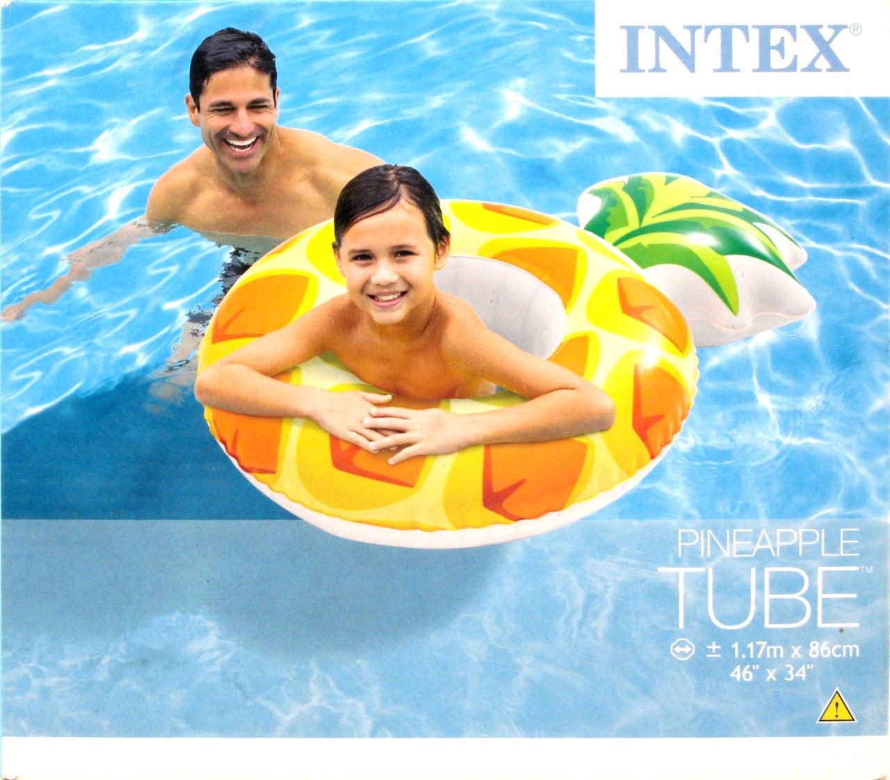 Коло Intex 56266 Ананас від 6-ти років 117 см - фото 2 Коло Intex 56266 Ананас від 6-ти років 117 см - фото 2