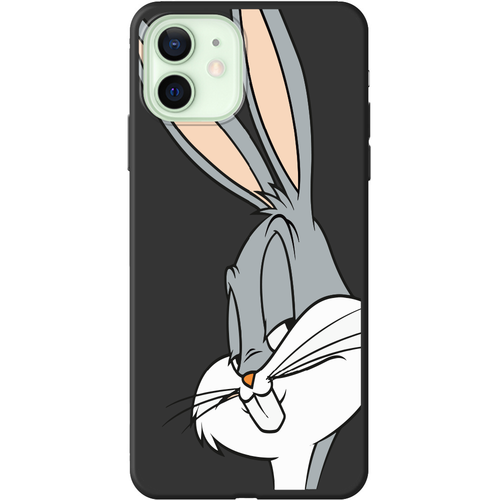 Чохол Boxface iPhone 12 mini Lucky Rabbit Чорний силікон (41084-bk81-41088)