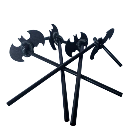 Декор на Хэллоуин коктейльные трубочки 10 шт. Черный (1209) Декор на Хэллоуин коктейльные трубочки 10 шт. Черный (1209)