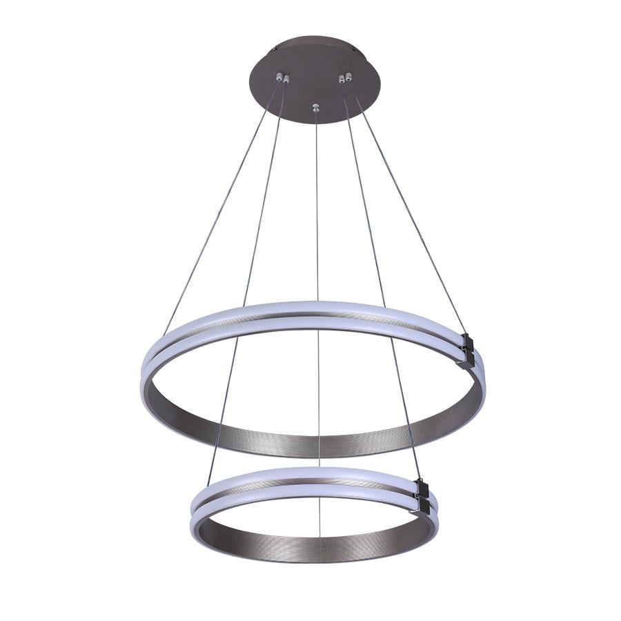 Люстра подвесная светодиодная кольца Levistella 7871220 400/600 CF Серебристый