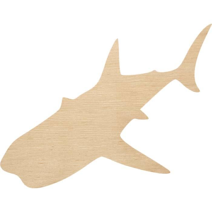 Заготовка из фанеры Акула №4 4,5x3,5 см (2801170326)