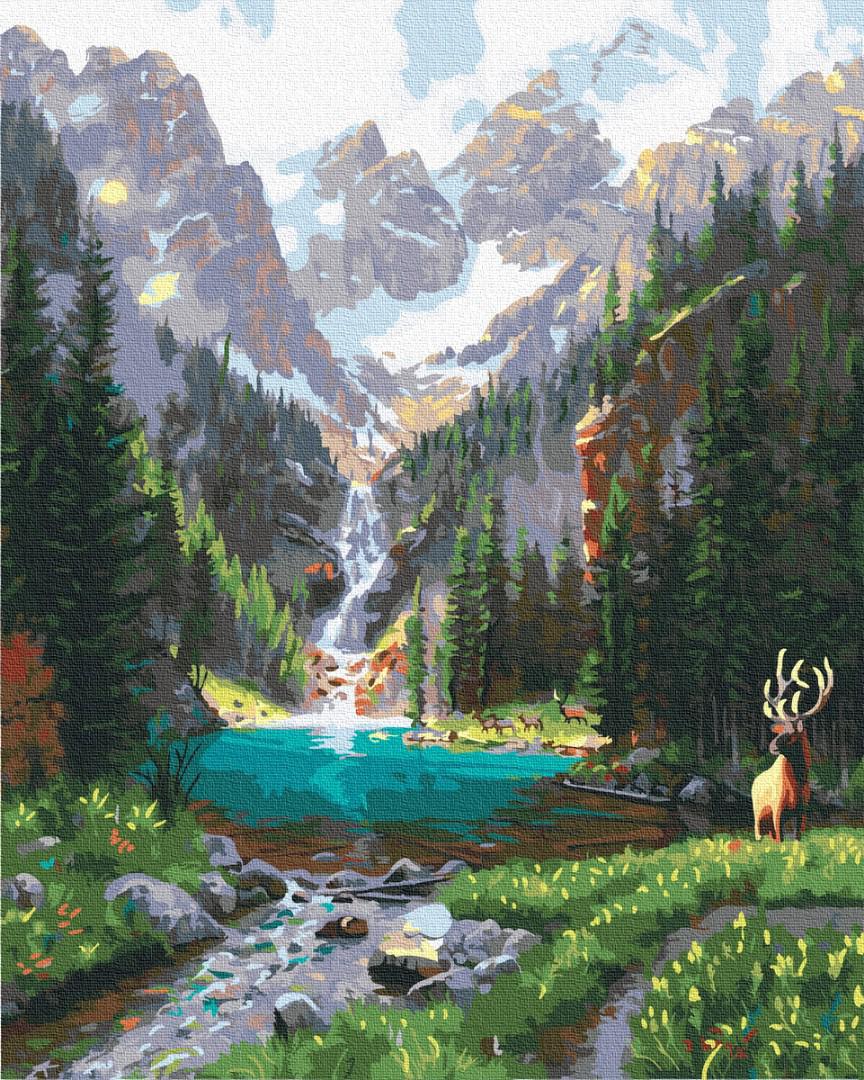 Картина по номерам Brushme Горная долина 40х50 см (GX36393) Картина по номерам Brushme Горная долина 40х50 см (GX36393)