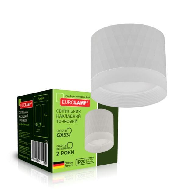Точечный светильник LED Eurolamp для ламп GX53 N3 Белый (24439268)