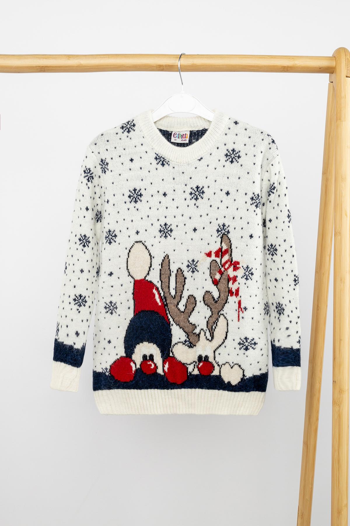 Джемпер для девочки ЦБ-00233912 116 см Белый (28576075)