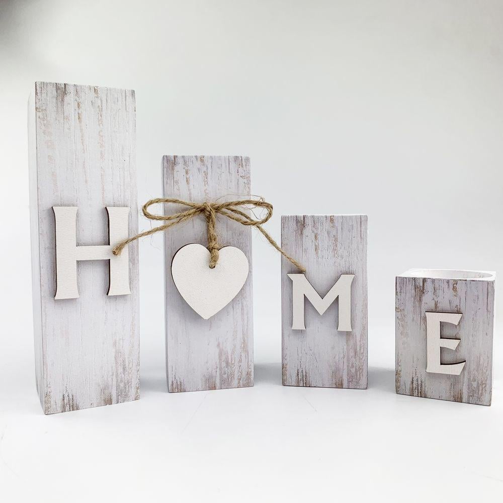 Підсвічники дерев'яні у наборі Home Білий 4 шт. (хрп10012ба) - фото 3 Підсвічники дерев'яні у наборі Home Білий 4 шт. (хрп10012ба) - фото 3