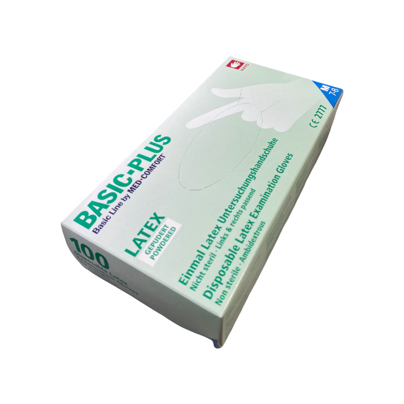 Рукавички AMPri BP латексні опудрені M 100 шт. (6-041204) - фото 1 Рукавички AMPri BP латексні опудрені M 100 шт. (6-041204) - фото 1