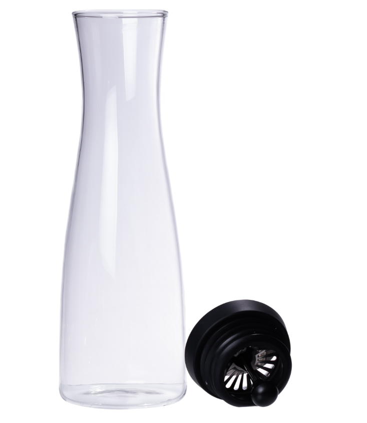 Графін скляний для води з кришкою 1,5 л Прозорий - фото 3 Графін скляний для води з кришкою 1,5 л Прозорий - фото 3