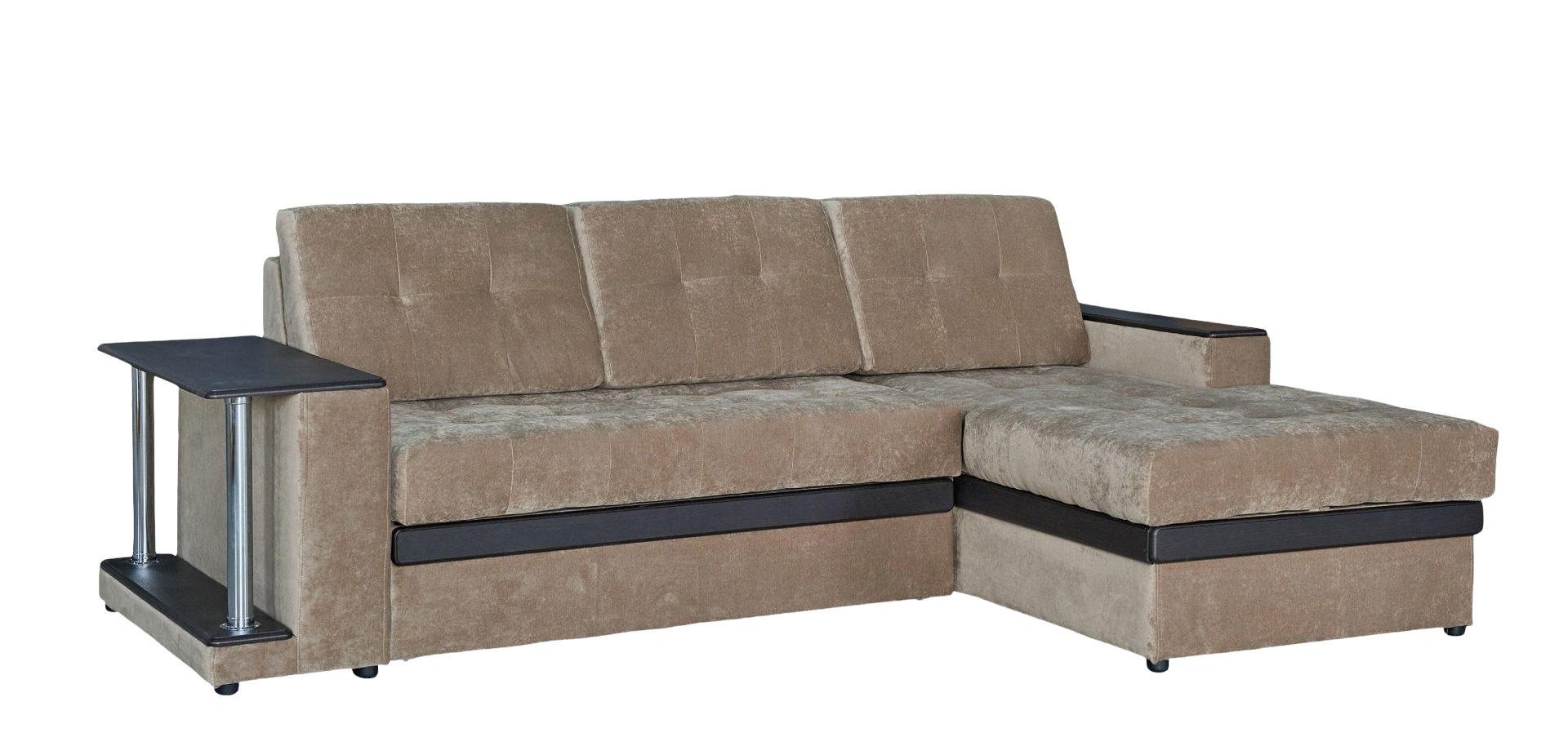 Диван угловой дельфин Mebel Service Орфей Кордрой Коричневый (10849)