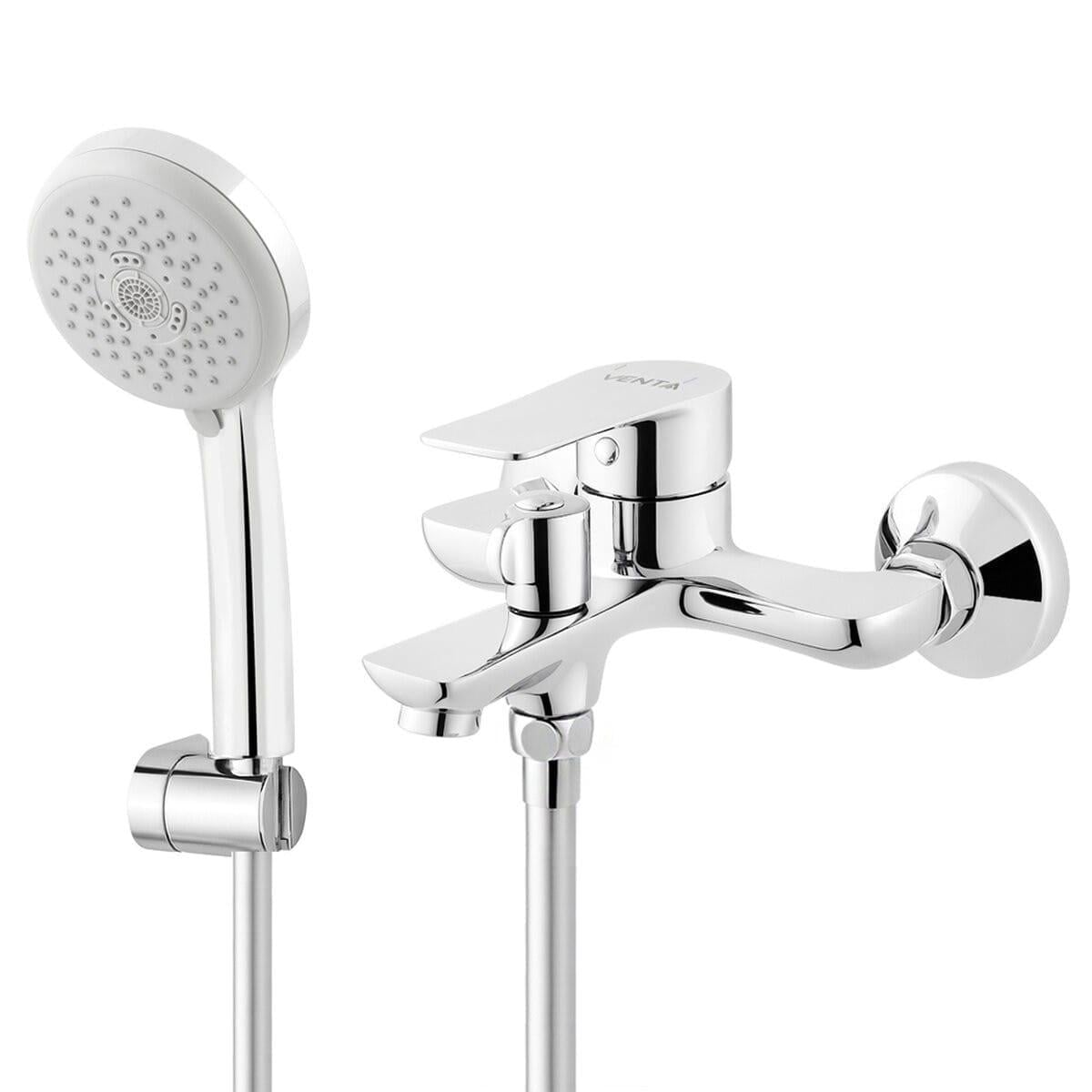 Смеситель для ванны Venta однорычажный с ручной лейкой Хром (BC305KC)