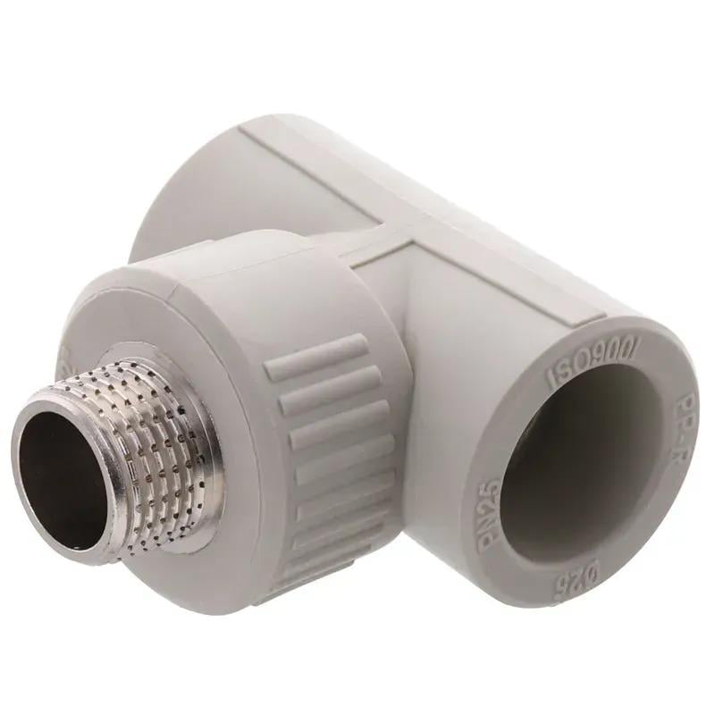 Тройник Grandi PPR 25x1/2" с наружной резьбой (260093650) Тройник Grandi PPR 25x1/2" с наружной резьбой (260093650)