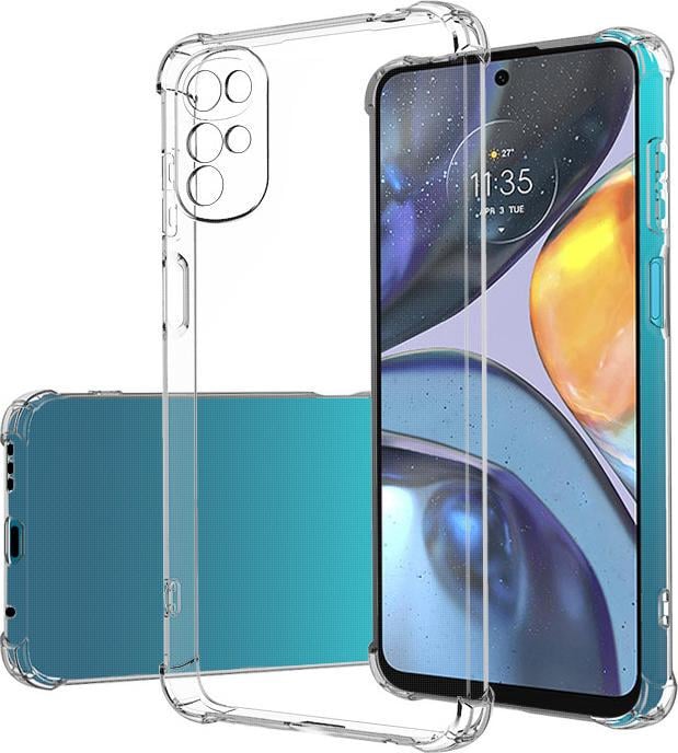 Прозрачный чехол UltraAir MultiCam Motorola G22 (усиленный углами) (29363)