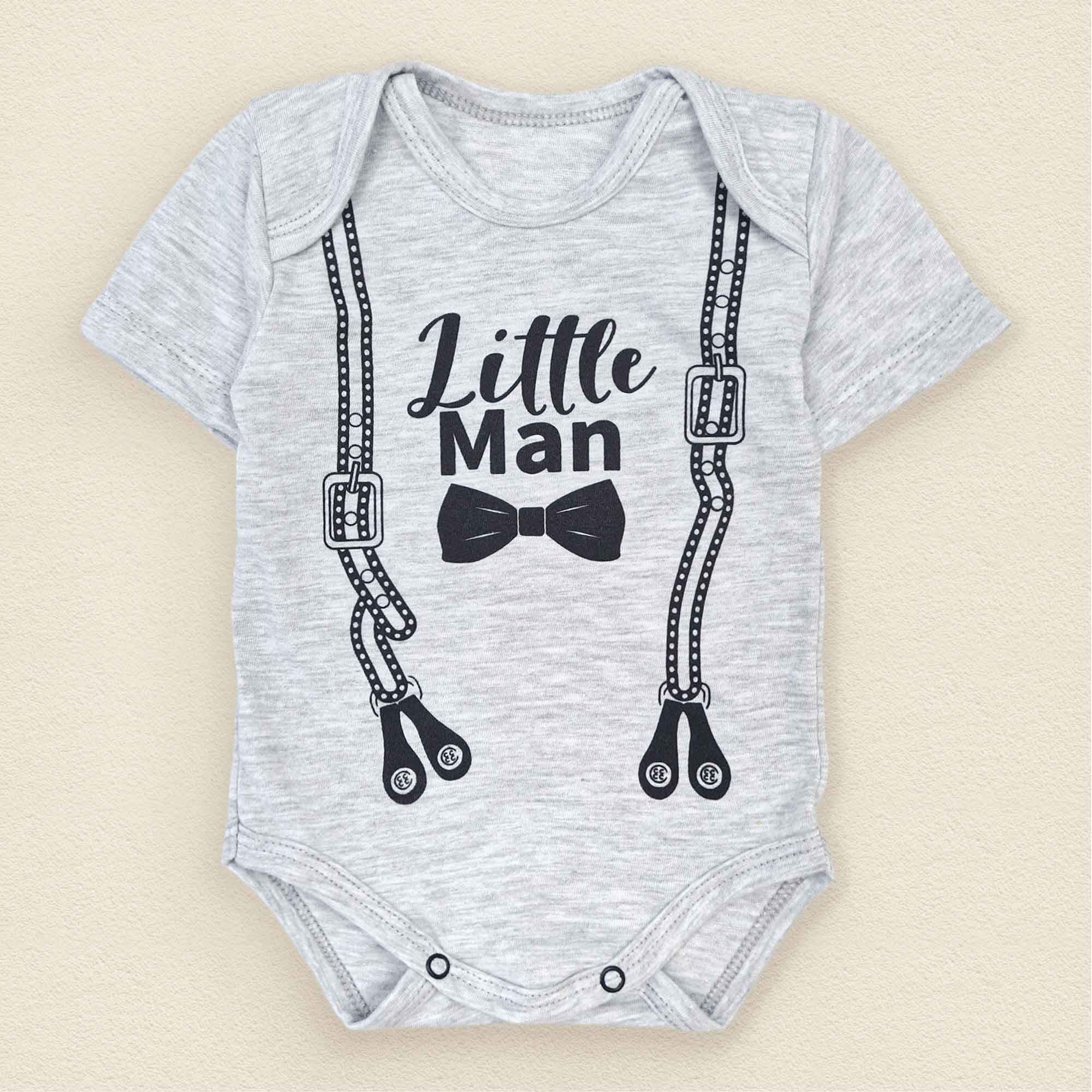 Боди-лодочка для мальчика Dexter’s Little man 80 см Серый (131695068972)