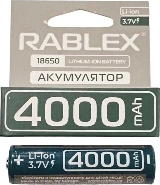 Акумулятор літій-іонний Rablex 4000 mAh 18650 3,7 V (1958429982)