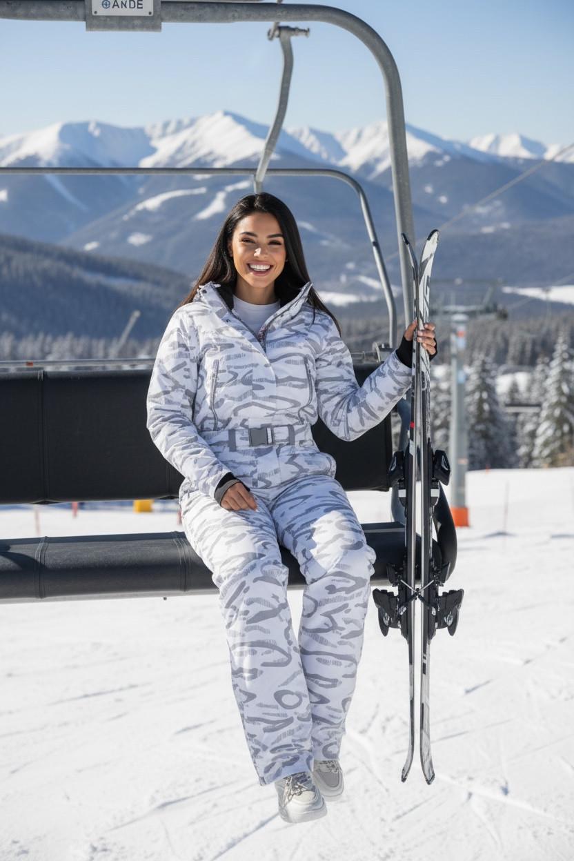 Комбинезон женский горнолыжный BATEBEILE XL Белый (661) - фото 4 Комбинезон женский горнолыжный BATEBEILE XL Белый (661) - фото 4