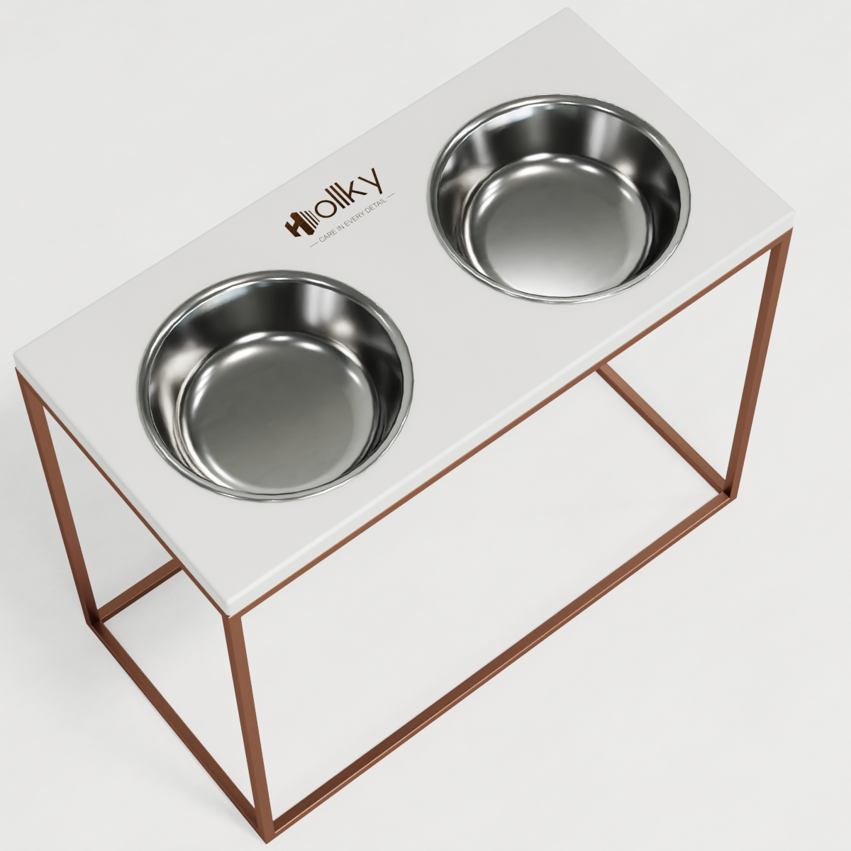 Миски на подставке для больших собак Hollky Base XL20 2х1,8 л (BXL40-522640-GLWH) - фото 6 Миски на подставке для больших собак Hollky Base XL20 2х1,8 л (BXL40-522640-GLWH) - фото 6