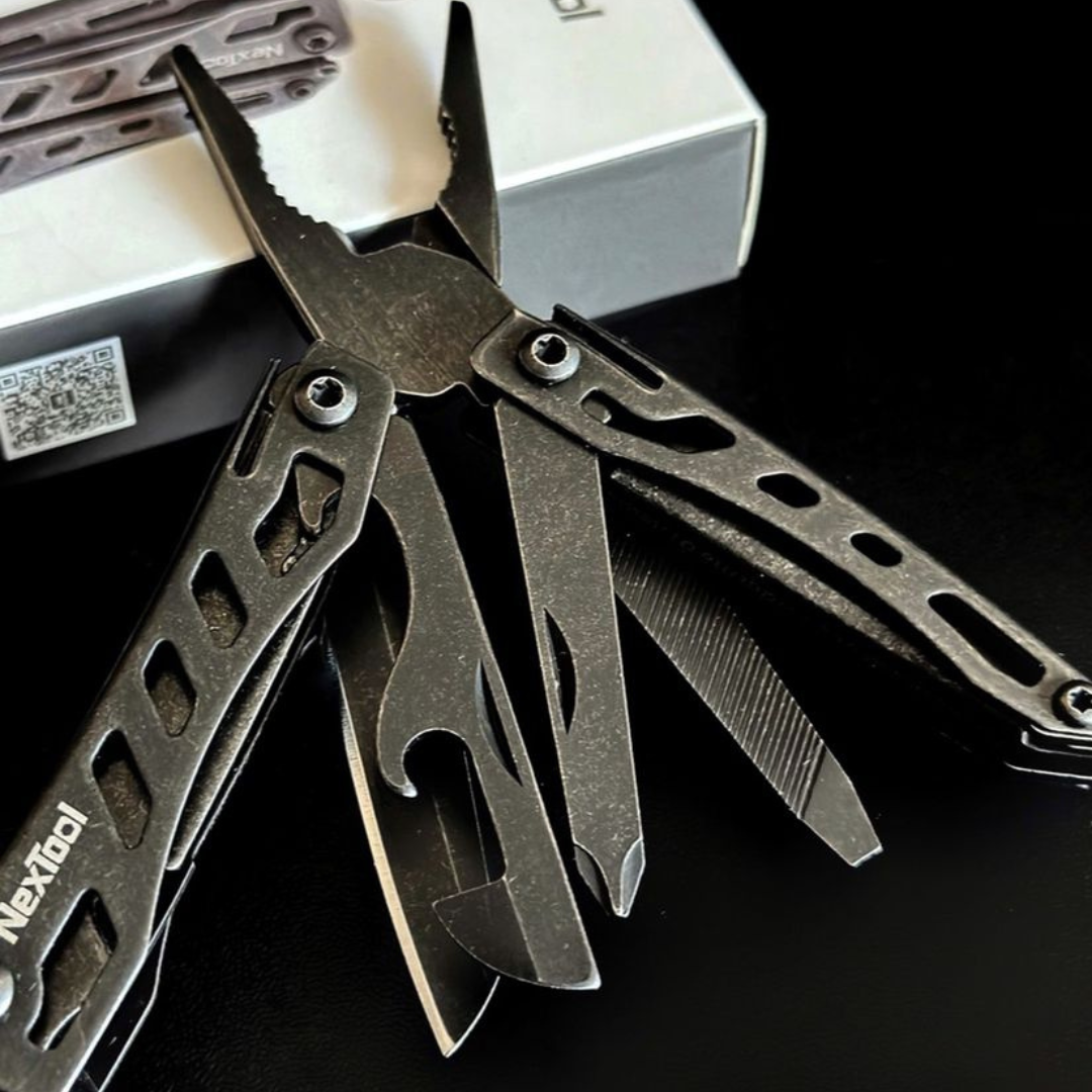 Мультитул складаний NexTool Mini Flagship KN41 з гравіюванням 10в1 Чорний (25211453) - фото 5