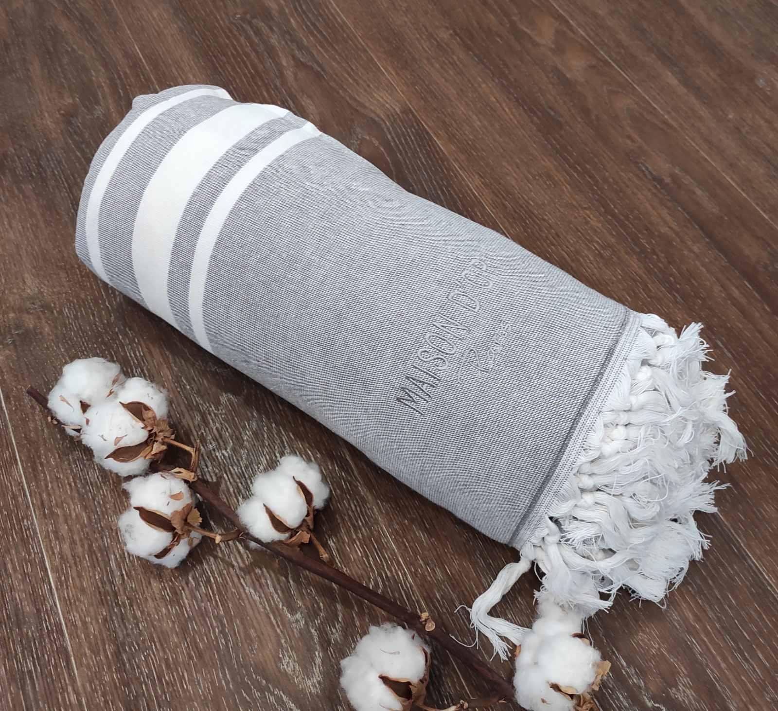 Покрывало Maison D'or Babette 155x220 Grey/White (CN9101)