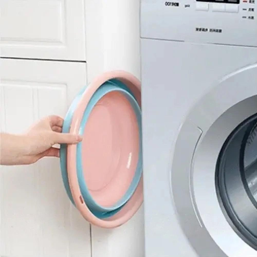 Таз-миска складаний пластиковий 23x20x8,5 см Рожевий - фото 10